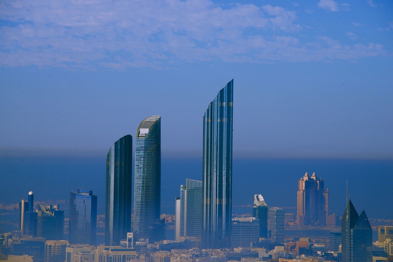 city-4212886_1280_Abu Dhabi Skyline_Ritz Balabarcon_Pixabay_Within the year 2020, Abu-Dhabi Property Estate Transactions Upsurge 28 percent to Dh74Bn