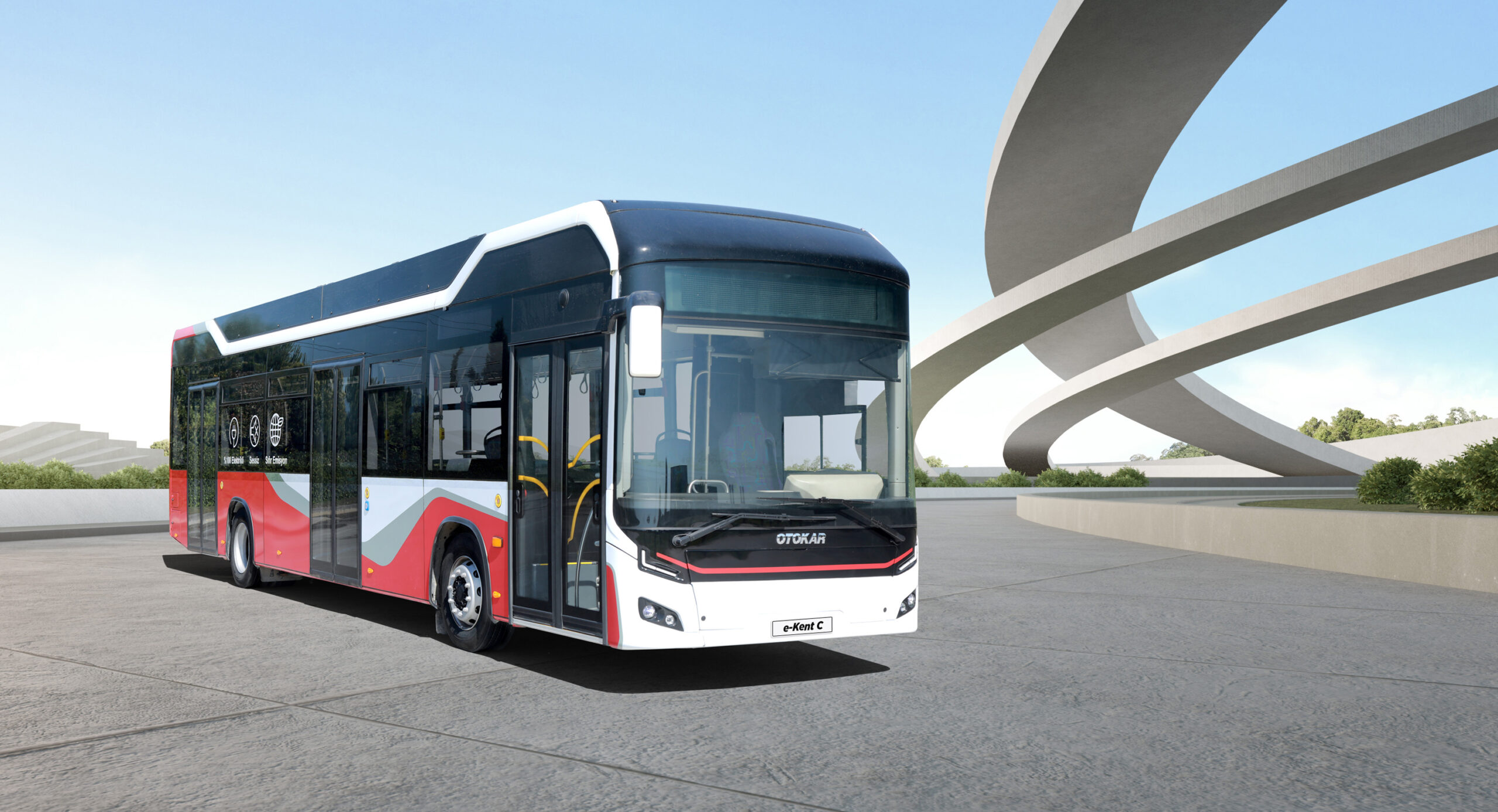 e-Kemt C electric bus from Otokar that will be showcased at IAA Mobility 2021 in Munich