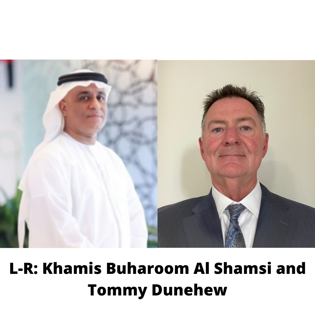 L-R Khamis Buharoom Al Shamsi and Tommy Dunehew