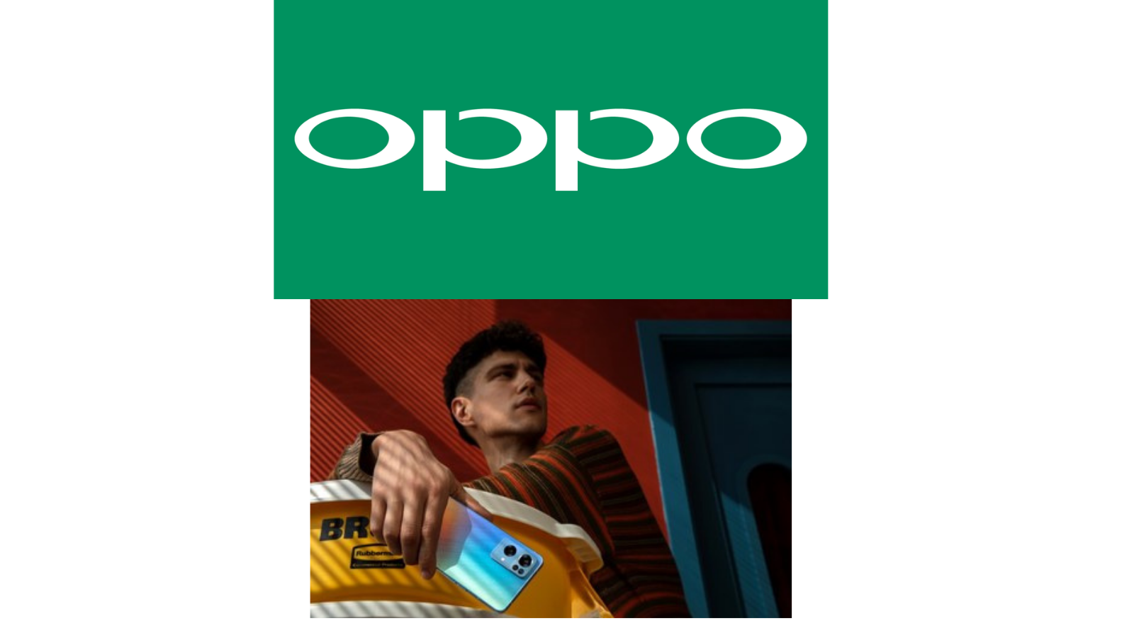 Oppo and Man holding Reno 7 Pro 5G Series
