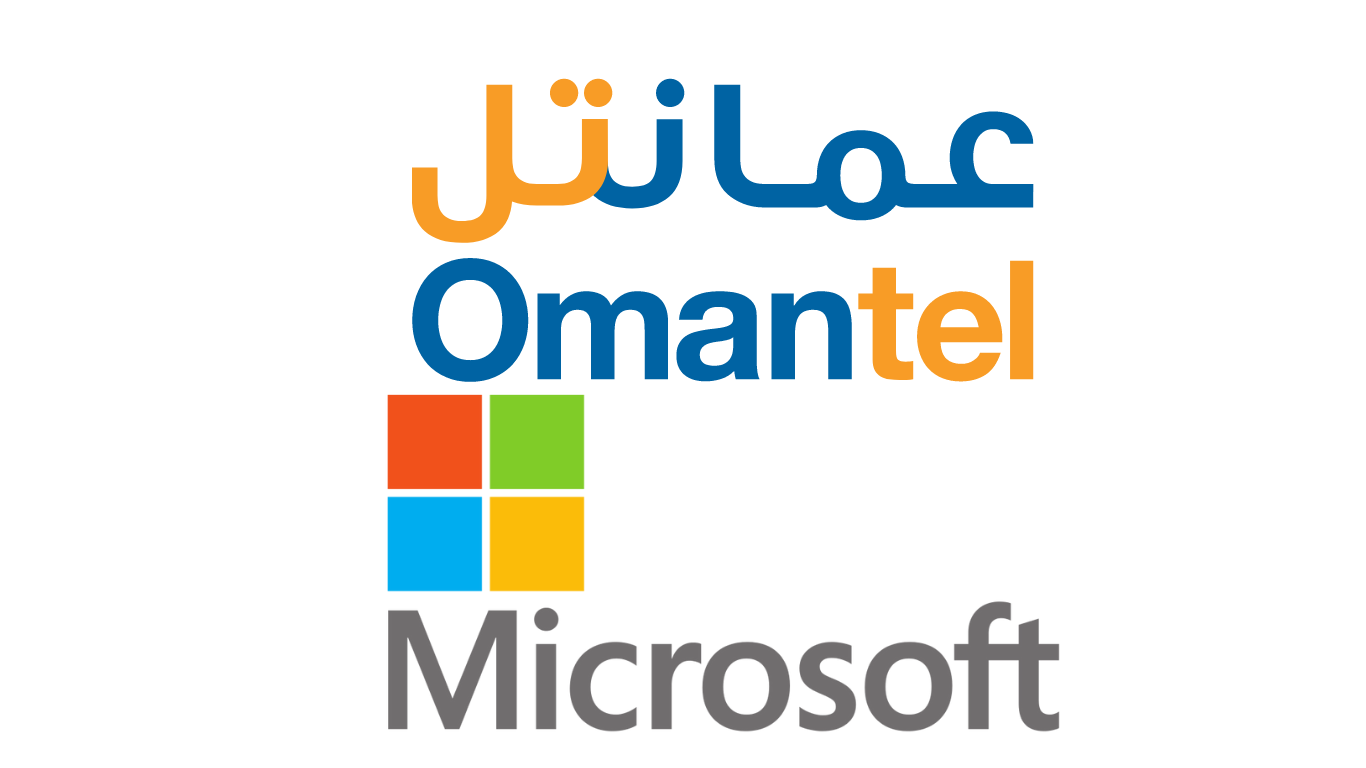 omantel and microsft logo