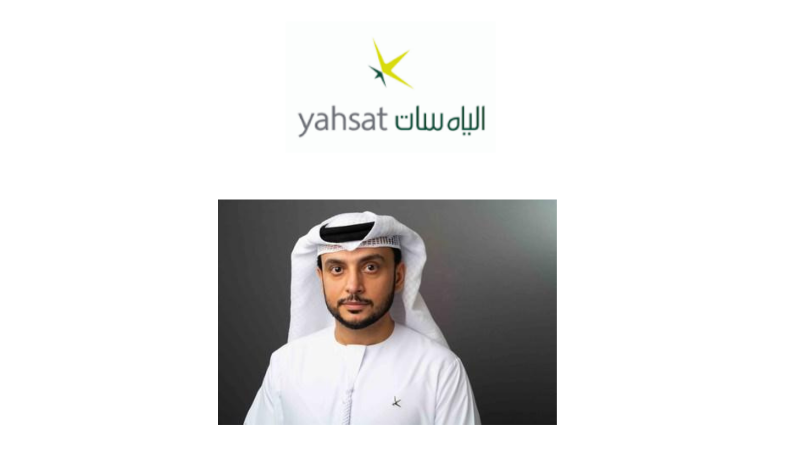 Yahsat Logo and Sulaiman Al Ali CCO