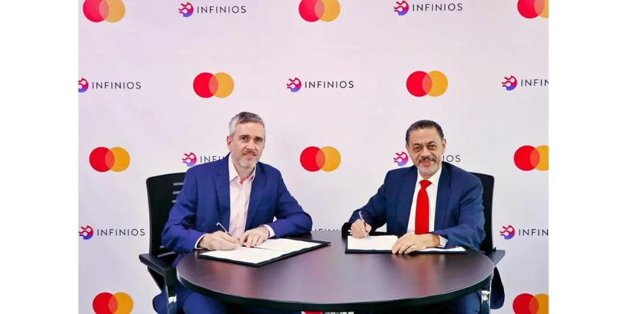 Andrew Sims, co-founder and CEO of Infinios Financial Services and Khalid Elgibali, Division President, Middle East and North Africa, Mastercard