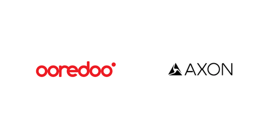 ooredoo & Axon logo