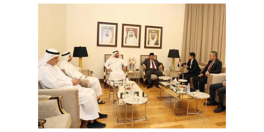 During the meeting. Image Courtesy: Sharjah Chamber of Commerce and Industry (SCCI)