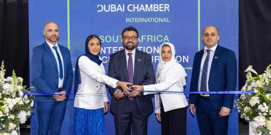 During the office opening in South Africa. Image Courtesy Dubai International Chamber