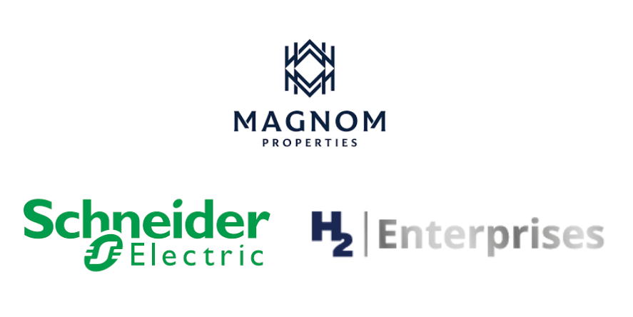 Magnom Properties, Schneider Electric & H2 enterprises logo