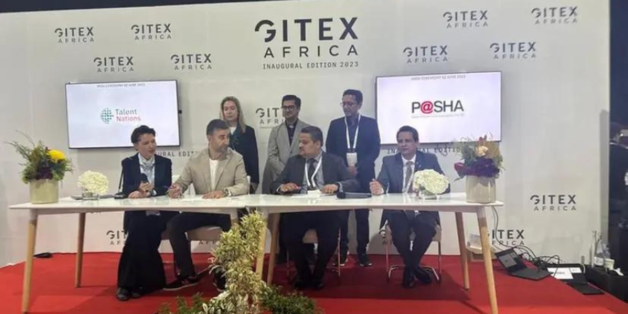 TalentNations and Pakistan IT Industry Association agreement signing ceremony at GITEX Africa