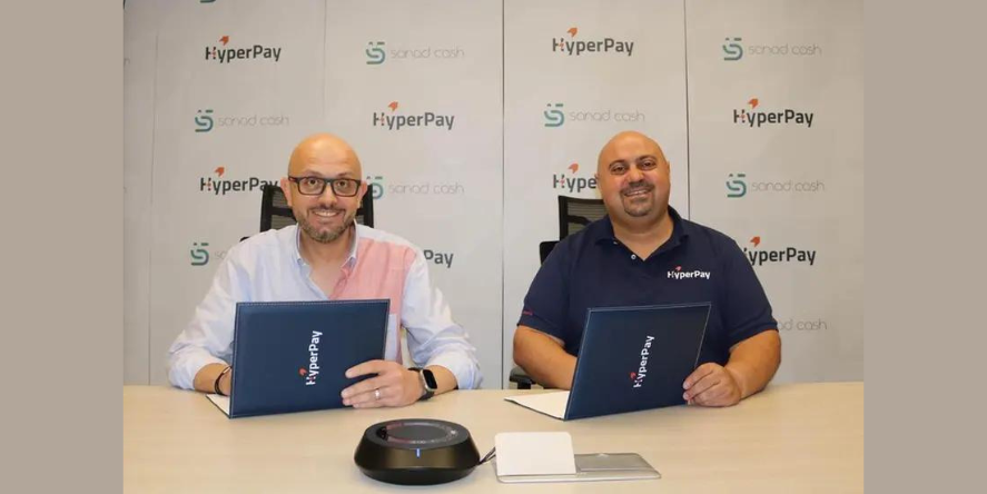 Muhannad Ebwini, Founder & CEO of HyperPay, and Mahmoud Iswiad, founder, and CEO of Sanad Cash.