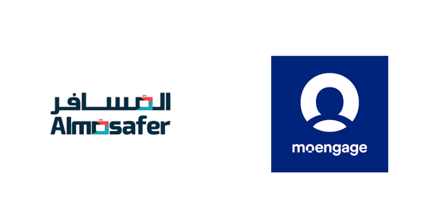 Almosafer & Moengage logo