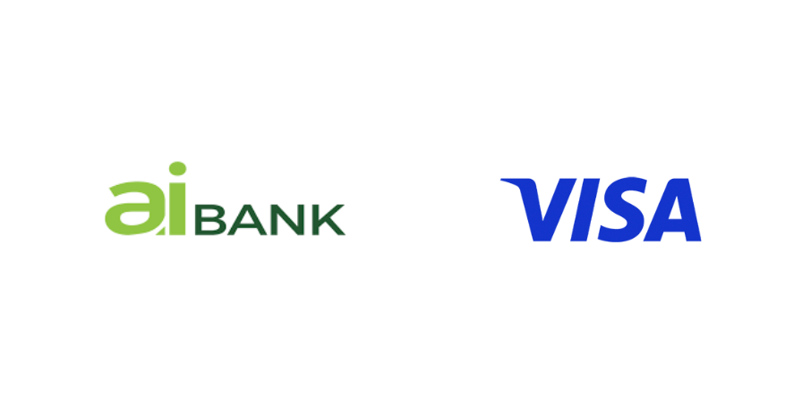 aiBANK & Visa logo