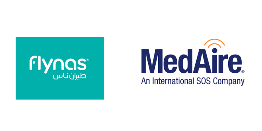 flynas and MedAire logo