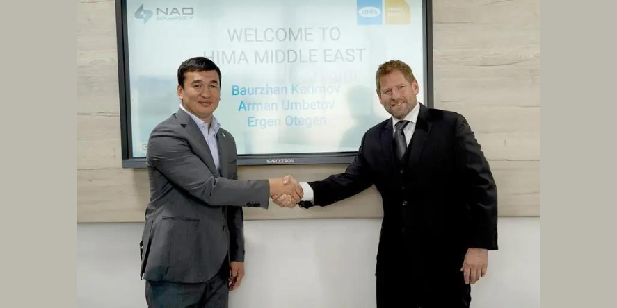 Andrew Dennant, General Manager and Vice President at HIMA, and Baurzhan Karimov, CEO of NAO-Energy LPP.