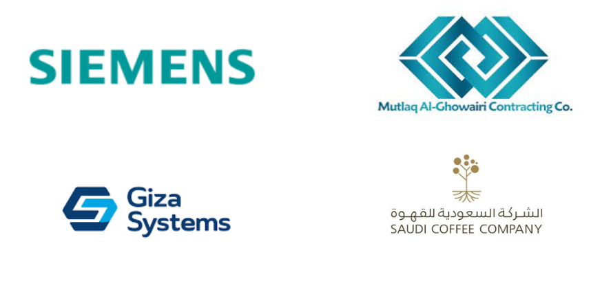 Siemens, Giza Systems, Saudi Coffee Co and Mutlaq Al Ghowairi logo