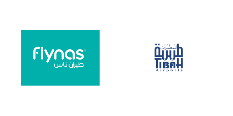 flynas & Tibah Airports logo