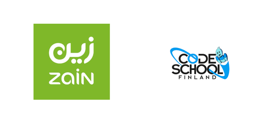 Zain KSA and Code School Finland logo