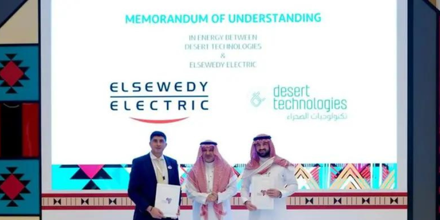 Desert Technologies a leader in the field of renewable energy solutions and the first Saudi company and Elsewedy Electric Signs MoU