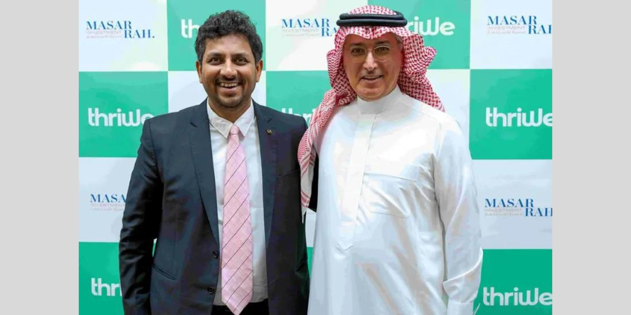 (From left to right) Dhruv Verma, Founder & CEO of Thriwe and Tariq Almutlaq, MD of Masarrah