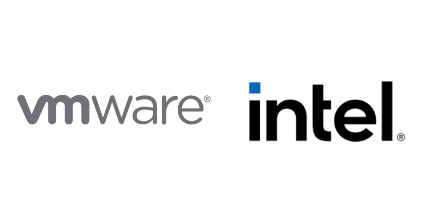 VMware and intel logo