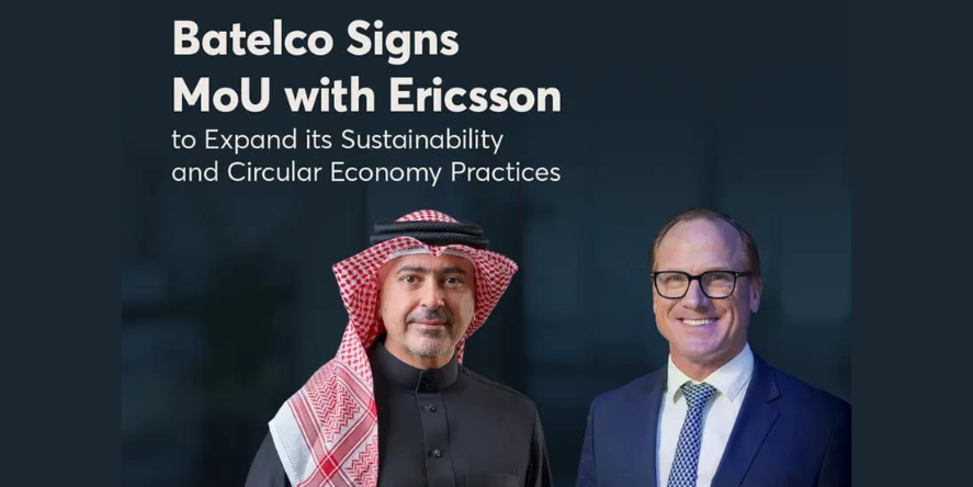 Shaikh Bader bin Rashid Al Khalifa, Beyon Chief Communications & Sustainability Officer, and Nicolas Blixell, Vice President and Head of Gulf Council Countries at Ericsson Middle East and Africa.