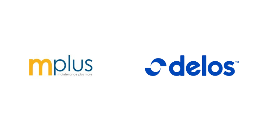 mplus and Delos logo