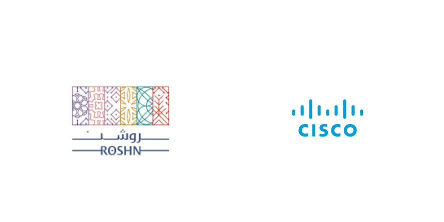 ROSHN group and Cisco logo