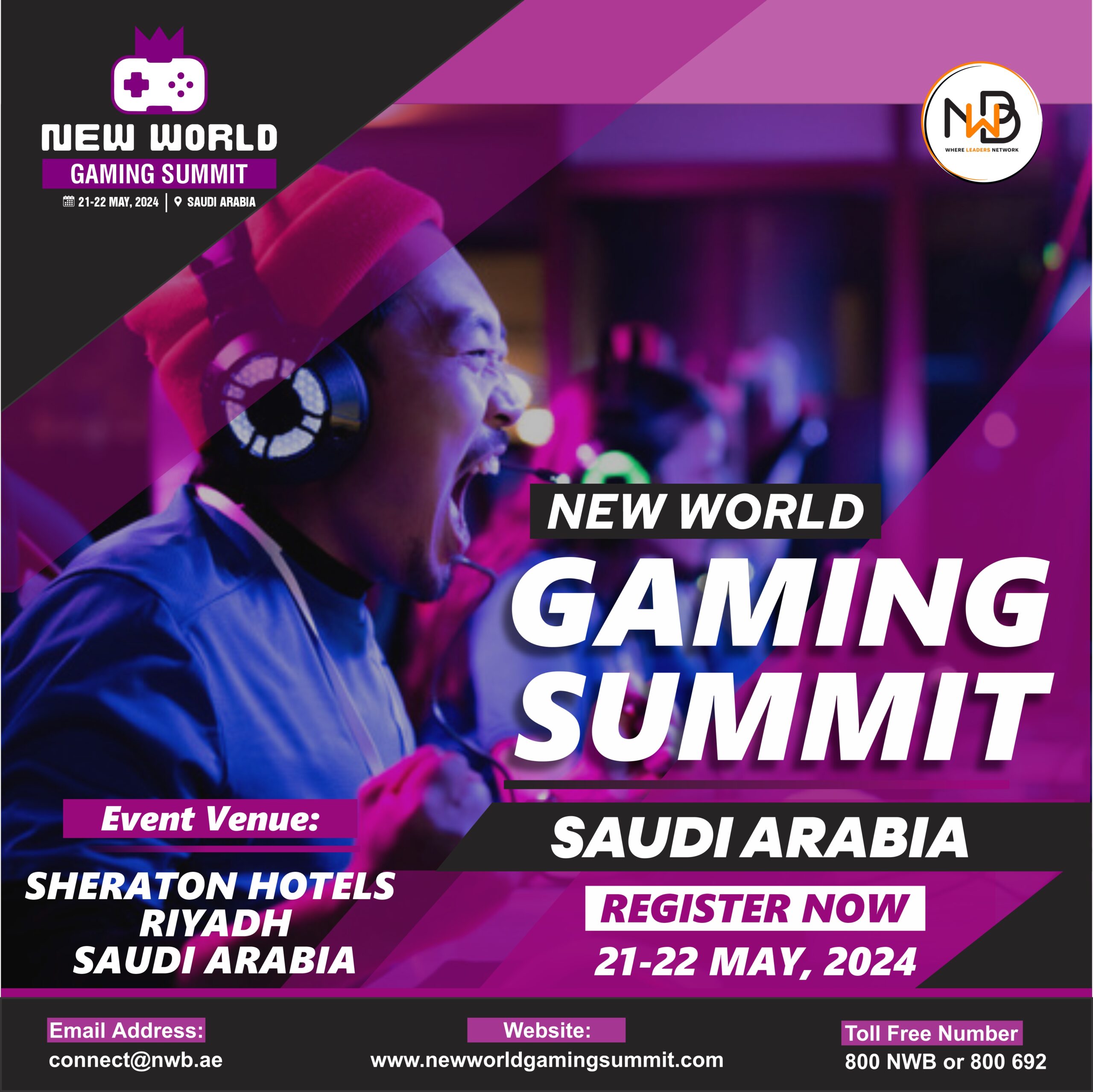 New World Gaming Summit & Awards Saudi Arabia 2024 is an unparalleled gathering of visionaries, innovators, and industry leaders at the forefront of the global gaming landscape.