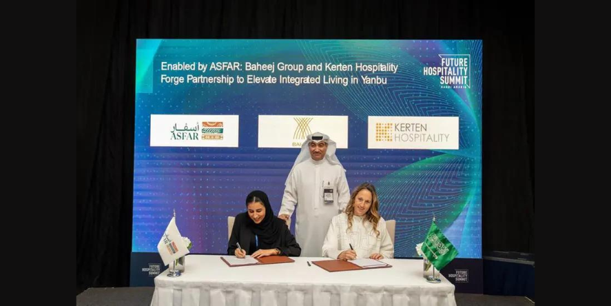 ASFAR announces Baheej and Kerten Hospitality partnership to elevate integrated living in Yanbu