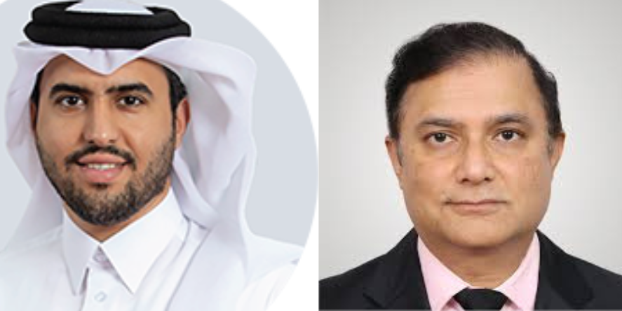 From L To R: - Thani Ali I A Al-Malki, Chief Business Officer at Ooredoo And A.T. Srinivasan, Group Chief Information Officer at Qatar Airways