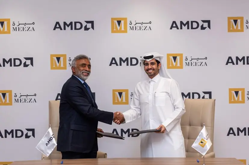 MEEZA and AMD announce strategic cooperation agreement to accelerate AI revolution in Qatar and the region. The agreement was signed by representatives from both MEEZA and AMD. Image Courtesy: MEEZA