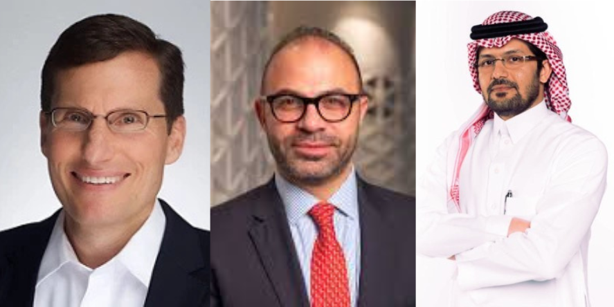 From L To R- Andrew Torre, Visa’s Regional President for CEMEA, Ali Bailoun, Visa’s VP and RGM for Saudi Arabia, Bahrain and Oman (M) & Sultan Alobaida, Chief Commercial Officer of the KAFD Development & Management Company