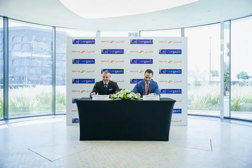 Gargash Group and Mashreq sign a strategic partnership on sustainable finance to bolster comprehensive sustainability efforts. Image Courtesy-Gargash Group