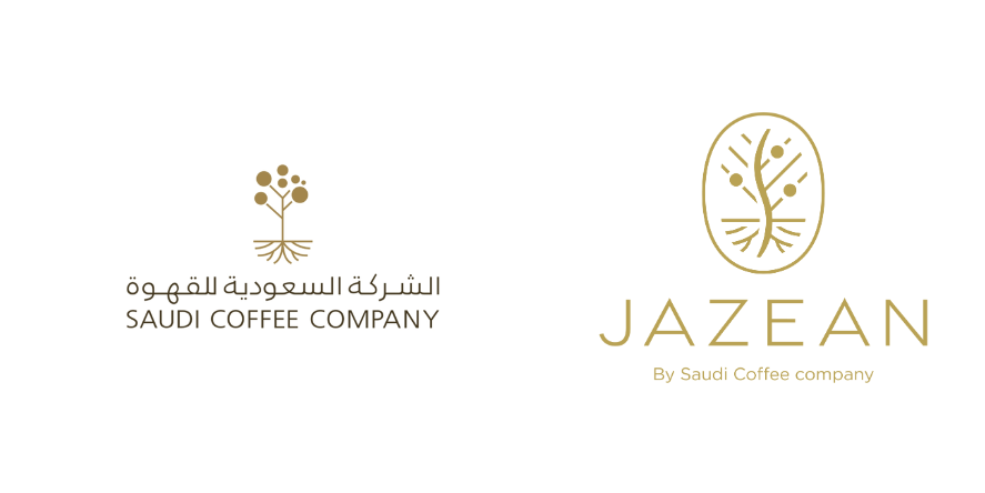 Jazean and Saudi Coffee Compan Logos Taken from respective websites