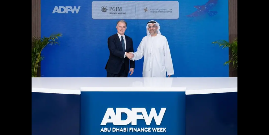 Raimondo Amabile, Co-CEO and Global CIO at PGIM Real Estate and H.E. Badr Al-Olama, DG of ADIO. Image Courtesy: ADIO