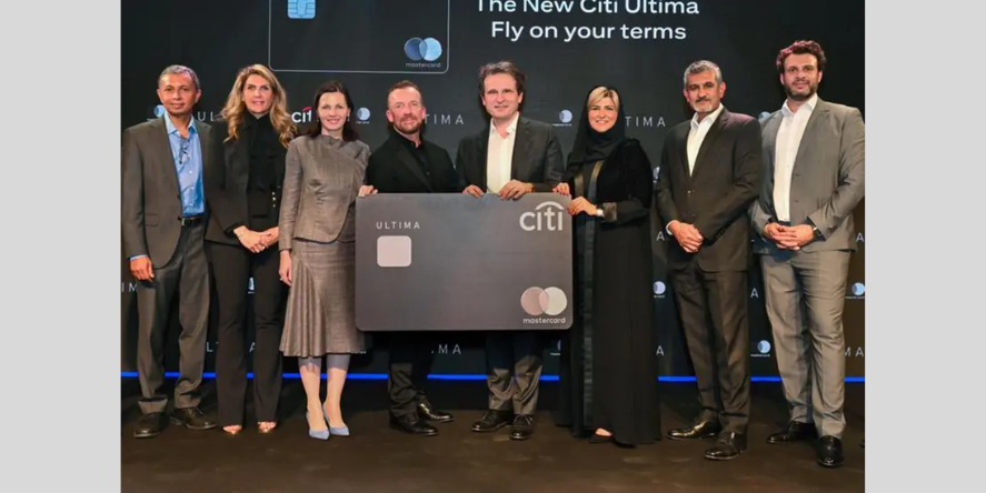 From left to right: Sanjay Nambiar, Citi’s Head of International Cards, Gina Petersen-Skyrme, Country Manager, UAE & Oman, Mastercard, Maria Ivanova, Citi Country Officer and Banking Head for the UAE, Jason Lane, Executive Vice President, Global Account Management, Mastercard, Dimitrios Dosis, President, Eastern Europe, Middle East and Africa (EEMEA), Mastercard, Shamsa Al-Falasi, Citibank N.A., UAE Onshore CEO, Venkat Mahadevan, Citi UAE Head of Retail Wealth Business, J.K. Khalil, Executive Vice President, Division President for East Arabia, Mastercard. Image Courtesy: Citi