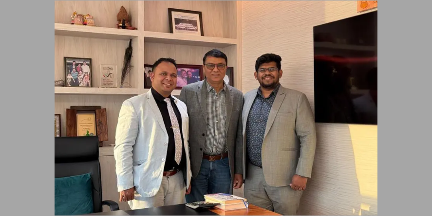 L-R Samudragupta Talukdar, Founder & CEO at Relata, Neeraj Srivastava, Chairman of Relata Gulf Cooperation Council (GCC) and Africa, Akshay Khochikar, Co-founder & CIO at Relata. Image courtesy: Relata