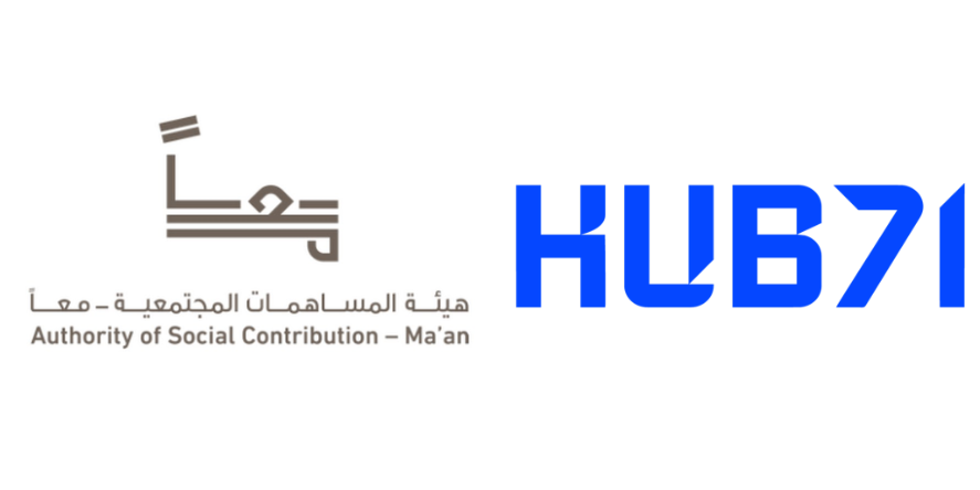 Logo images: taken from Ma'an and Hub71 company's websites