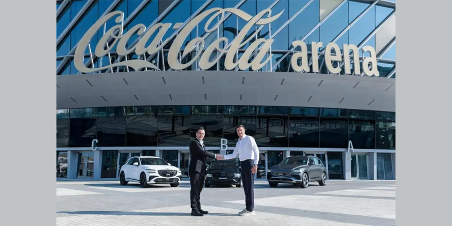 Genesis, the luxury automotive brand redefining design-led mobility, proudly announces its partnership with the iconic Coca-Cola Arena. Image Courtesy: Genesis