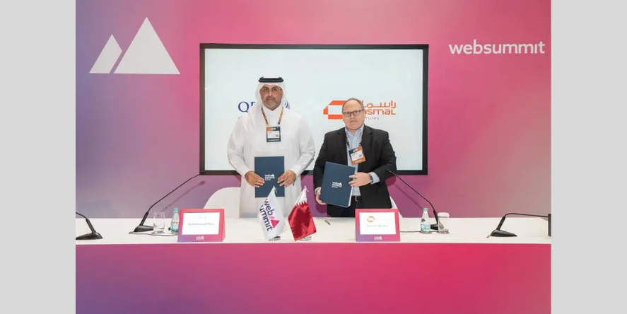 Qatar Development Bank has signed a cooperation agreement with Rasmal Ventures on the sidelines of Web Summit Qatar 2025. Image Courtesy: QDB