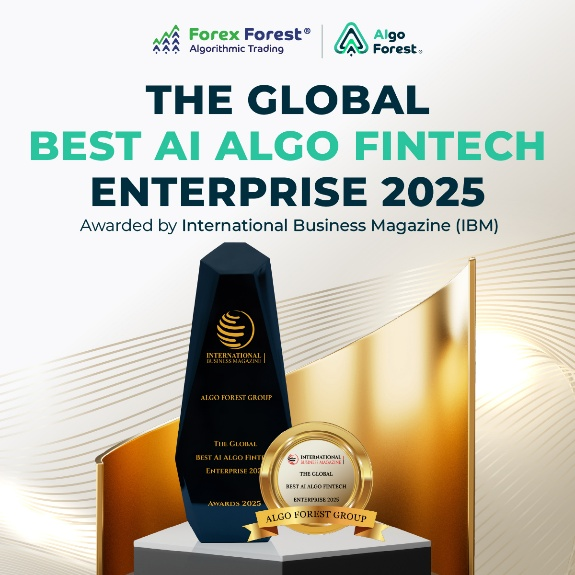 Pictured above: ALGO FOREST’ 2025 Global Best AI Algo Fintech Enterprise Award