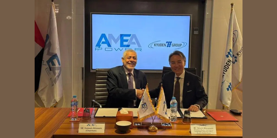 The MoU establishes a framework for cooperation between the two companies to drive large-scale clean energy projects. (Image Courtesy: AMEA Power)