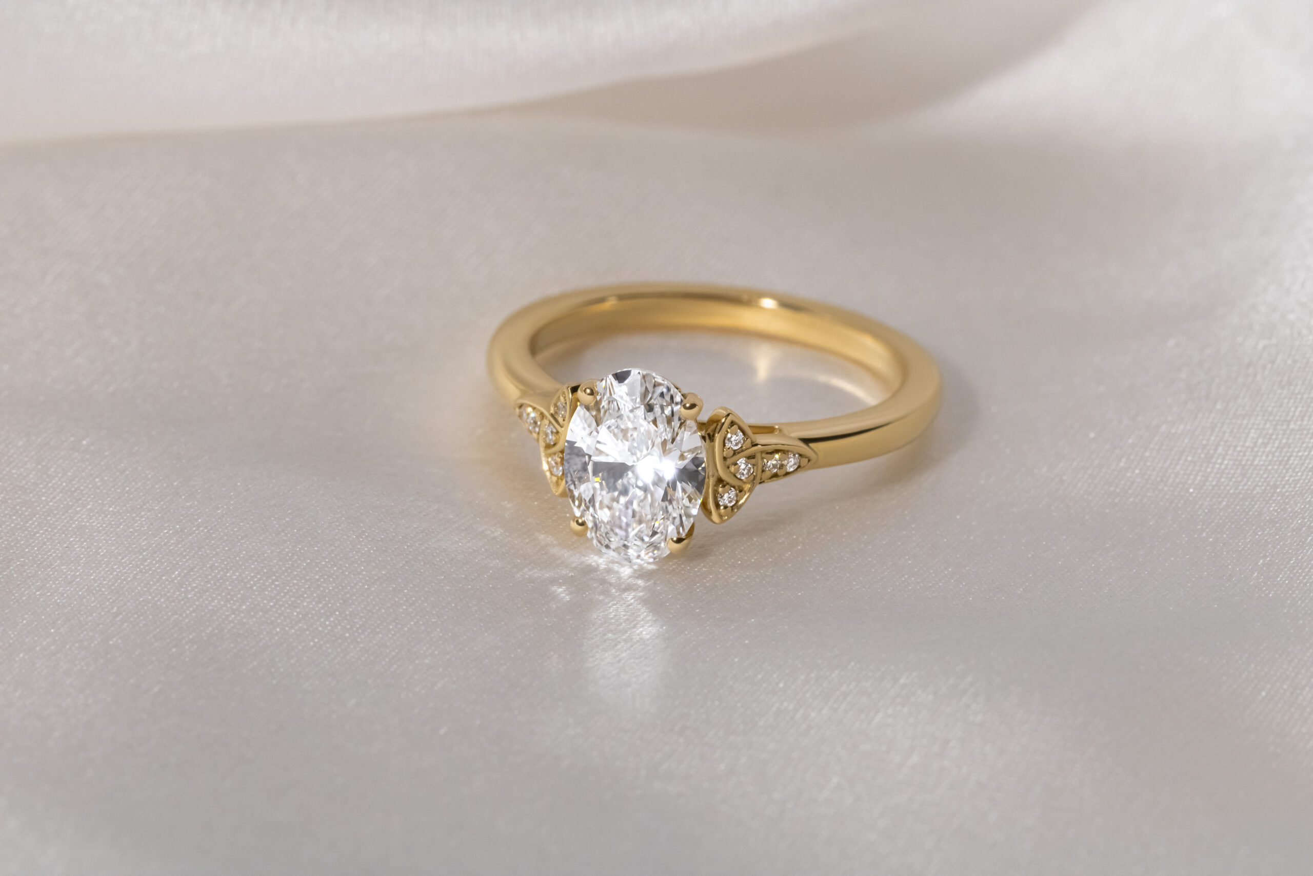 yellow gold celtic engagement rings