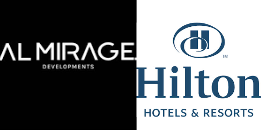 Al Mirage Developments and Hilton Logo. Image Courtesy-Respective Websites