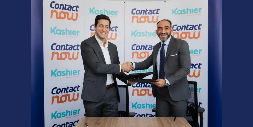 Khaled Raslan, Founder and CEO of Kashier, and Ahmed El Moselhy – Business Director at Contact Now. (Image Courtesy: Contact Financial Holding)