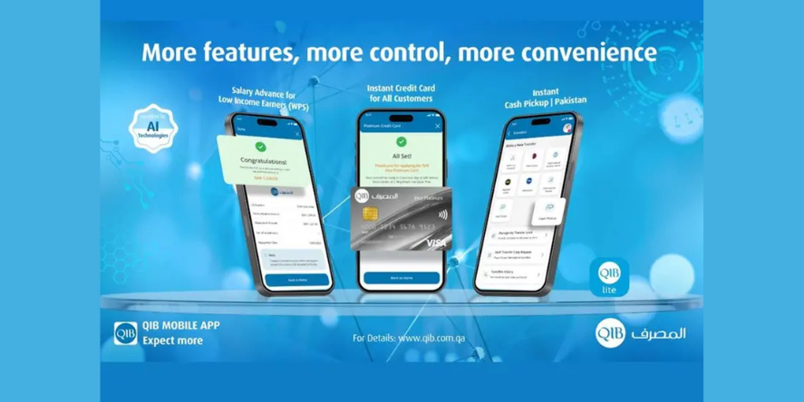 QIB has enhanced its Instant Credit Card feature by extending it to all eligible customers without requiring a salary transfer to QIB. (Image Courtesy: QIB)