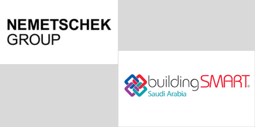 Nemetschek Group and buildingSMART Saudi Arabia Logo. Image Courtesy- Respective Websites