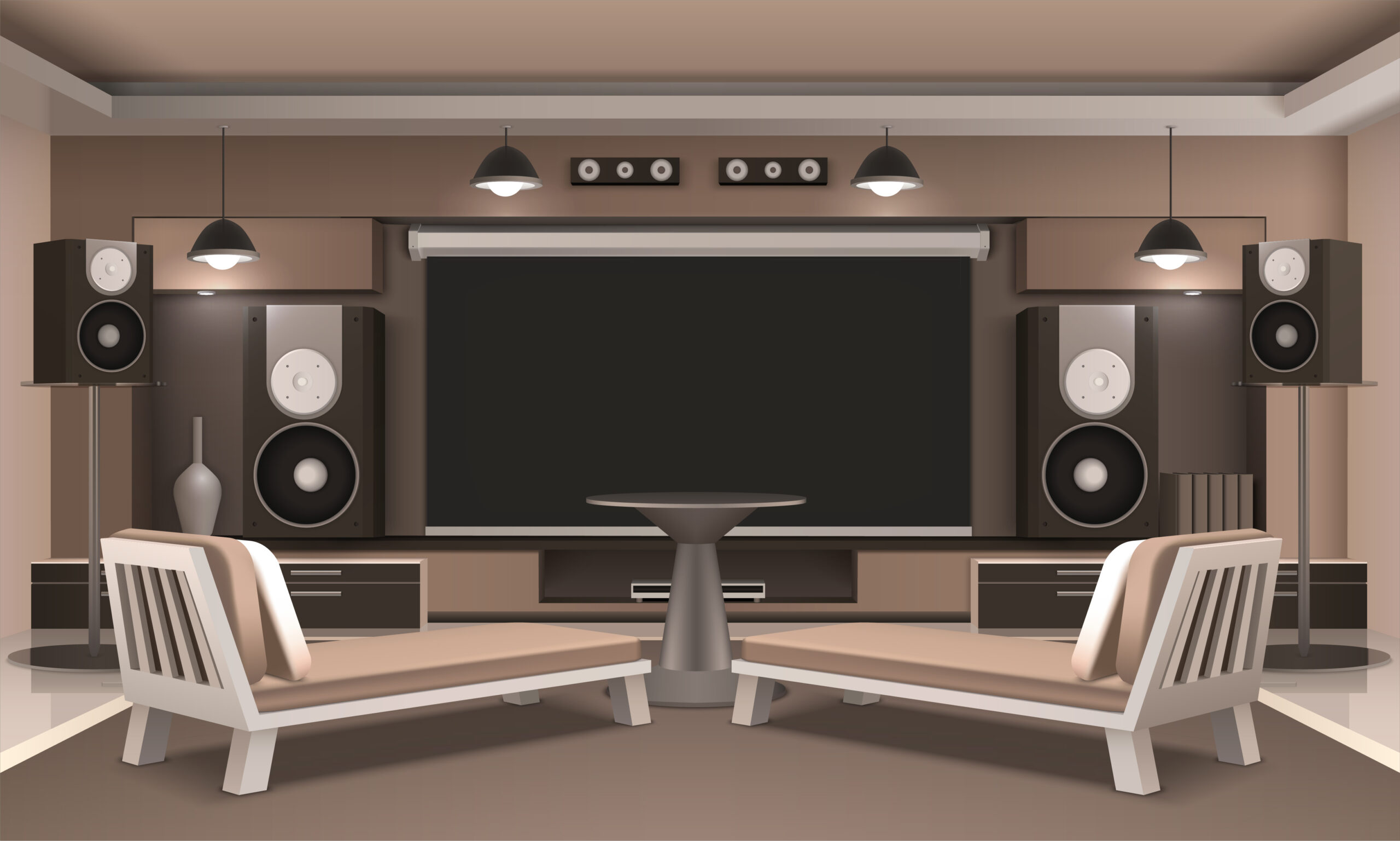 Audio Visual Systems. Image Courtesy: Macrovector From Freepik