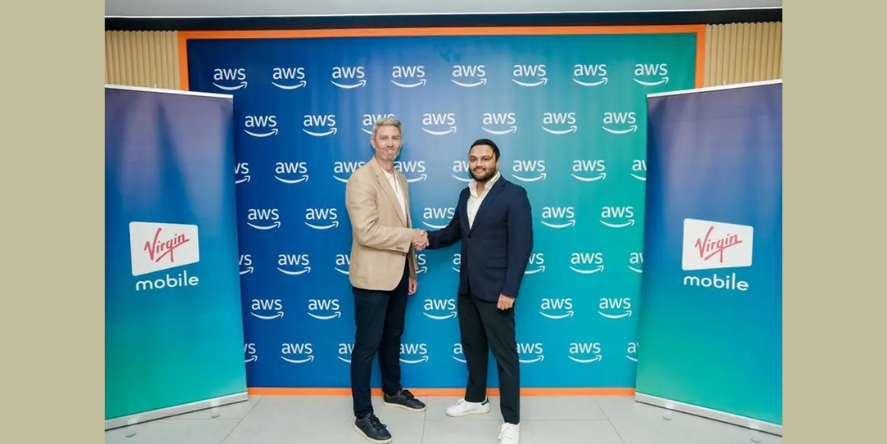 Chris Erasmus, Country Manager, UAE, Rest of Middle East and North Africa at AWS, and Dr. Imran Shaikh, Technology Director at Virgin Mobile UAE. Image Courtesy: Virgin Mobile