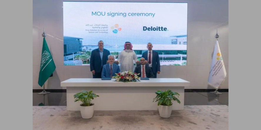 Deloitte Middle East and King Abdullah University of Science and Technology have signed MoU to launch a new collaboration that will bring together Deloitte Middle East. (Image courtesy: Deloitte)