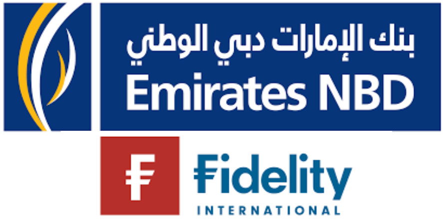 Emirates NBD and Fidelity International Logos. Image courtesy: Respective Websites